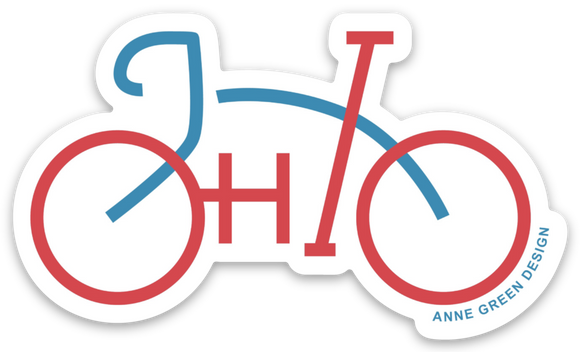 Bike Ohio Sticker