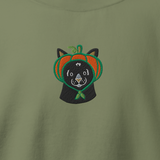 Halloween Pumpkin Black Cat Sweatshirt