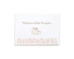 Little Pumpkin Baby Shower Card