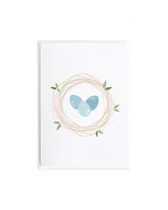 Bird Nest Baby Shower Card