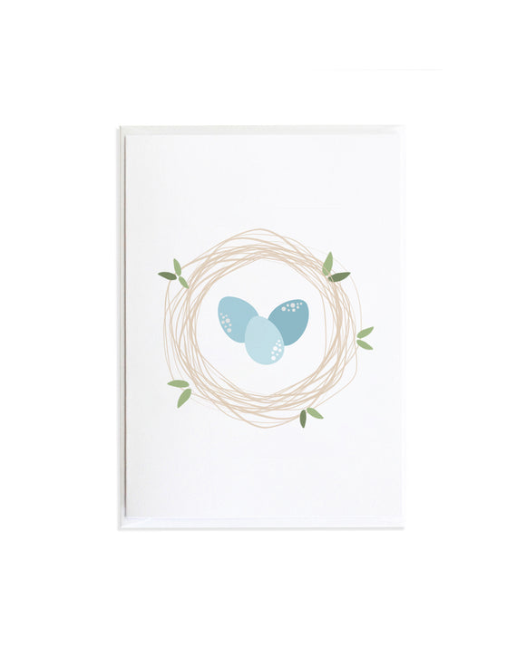 Bird Nest Baby Shower Card