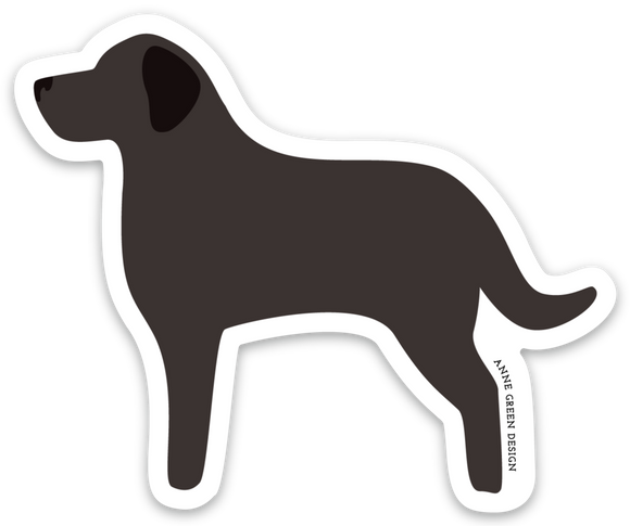 Black Labrador Sticker