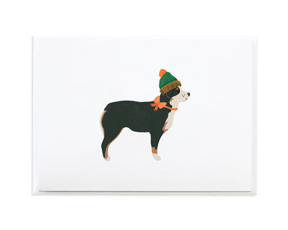 Christmas Season Dog Holiday Card