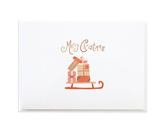 Christmas Sled Holiday Card