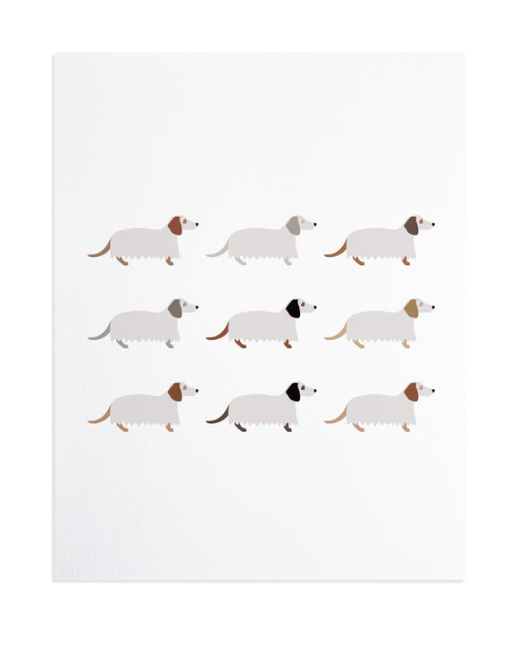 Dachshund Ghost Print
