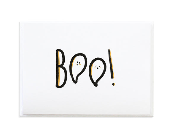 Boo! Ghosts Halloween Card