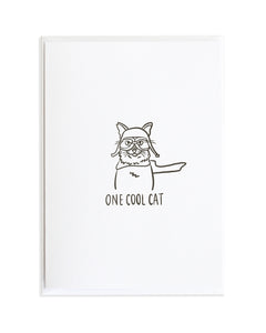 One Cool Cat Greeting Card