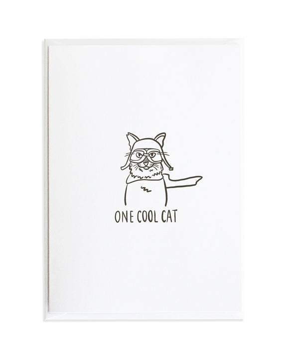 One Cool Cat Greeting Card