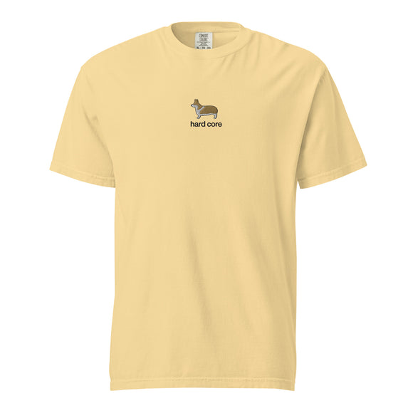 Hard Core Corgi Embroidered T-Shirt