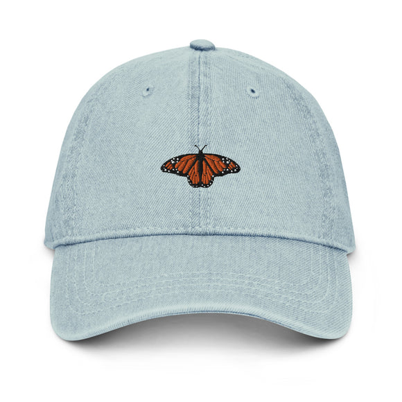 *Pre-Order* Monarch Butterfly Denim Cap