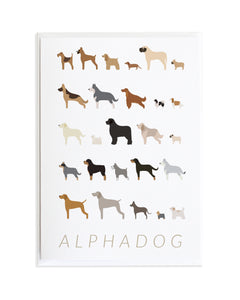 Alphadog Alphabet Dog Greeting Card by Anne Green Design © 2015