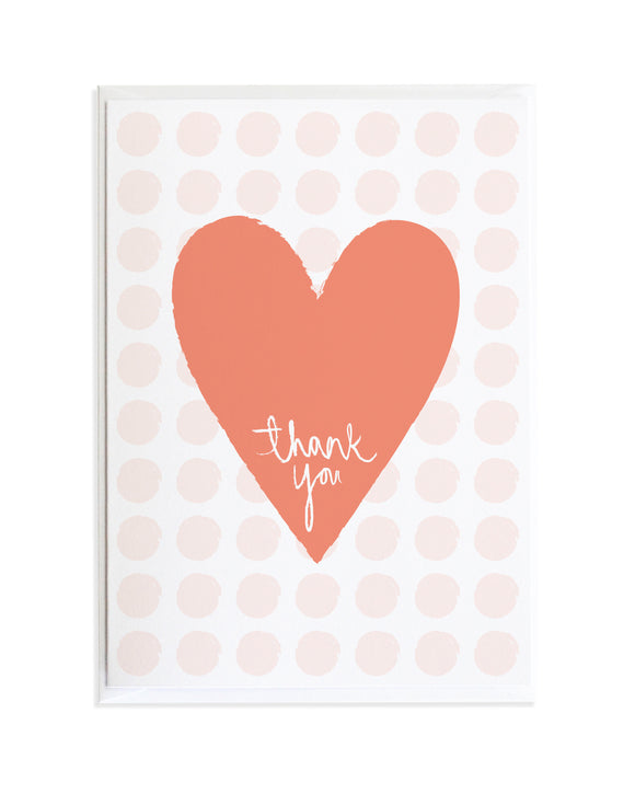 Thank you from the bottom of my heart Thank You Card by Anne Green Design