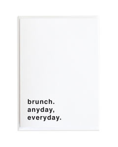 Brunch Just Because Greeting Card by Anne Green Design