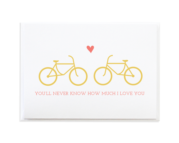 Love Romance Bike Greeting Card by Anne Green Design