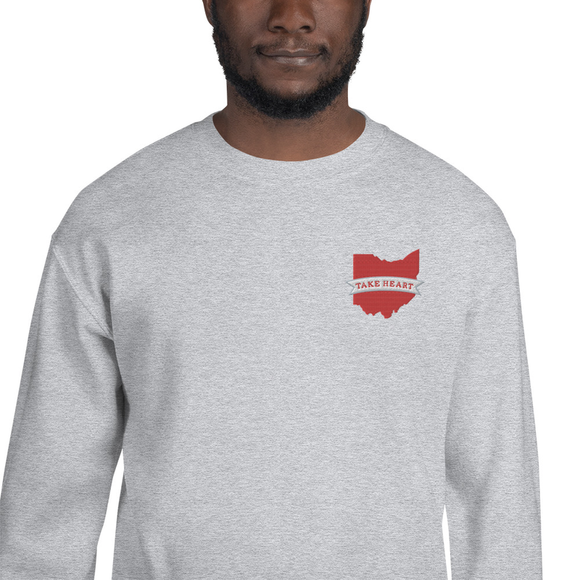 Ohio Take Heart Sweatshirt by Anne Green Design