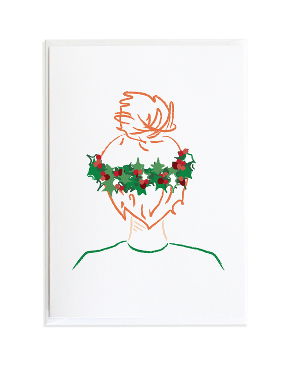 Holiday Top Knot Card