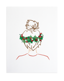 Holiday Top Knot 8x10 Print