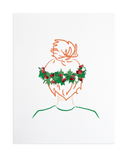 Holiday Top Knot 8x10 Print