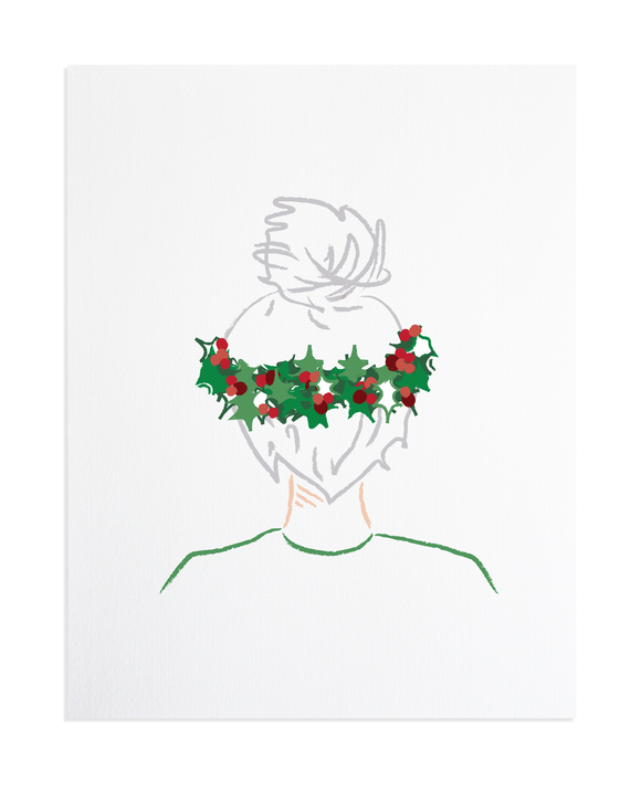 Holiday Top Knot 8x10 Print