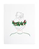 Holiday Top Knot 8x10 Print