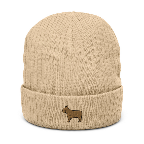 AlphaDog Ribbed Knit Beanie (F-H)