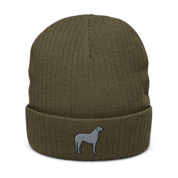 AlphaDog Ribbed Knit Beanie (I-P)