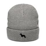 AlphaDog Ribbed Knit Beanie (I-P)