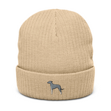 AlphaDog Ribbed Knit Beanie (I-P)