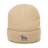 AlphaDog Ribbed Knit Beanie (I-P)