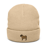 AlphaDog Ribbed Knit Beanie (I-P)