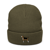 AlphaDog Ribbed Knit Beanie (A-E)