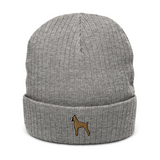 AlphaDog Ribbed Knit Beanie (A-E)