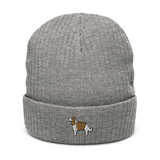 AlphaDog Ribbed Knit Beanie (A-E)