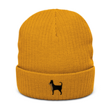 AlphaDog Ribbed Knit Beanie (A-E)