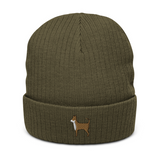 AlphaDog Ribbed Knit Beanie (A-E)
