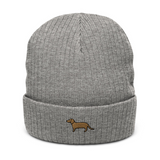 AlphaDog Ribbed Knit Beanie (A-E)