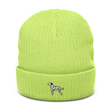 AlphaDog Ribbed Knit Beanie (A-E)