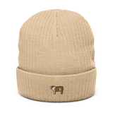 AlphaDog Ribbed Knit Beanie (A-E)