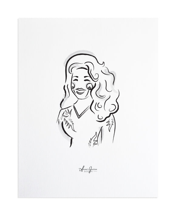 Bold Female - Dolly Parton Print