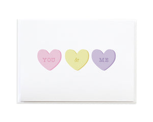 Candy Hearts Card