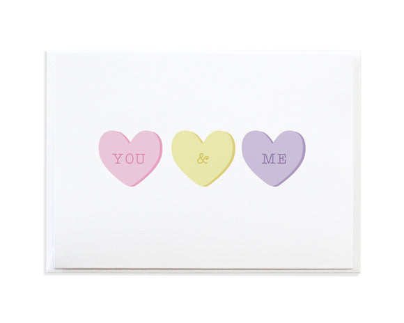 Candy Hearts Card