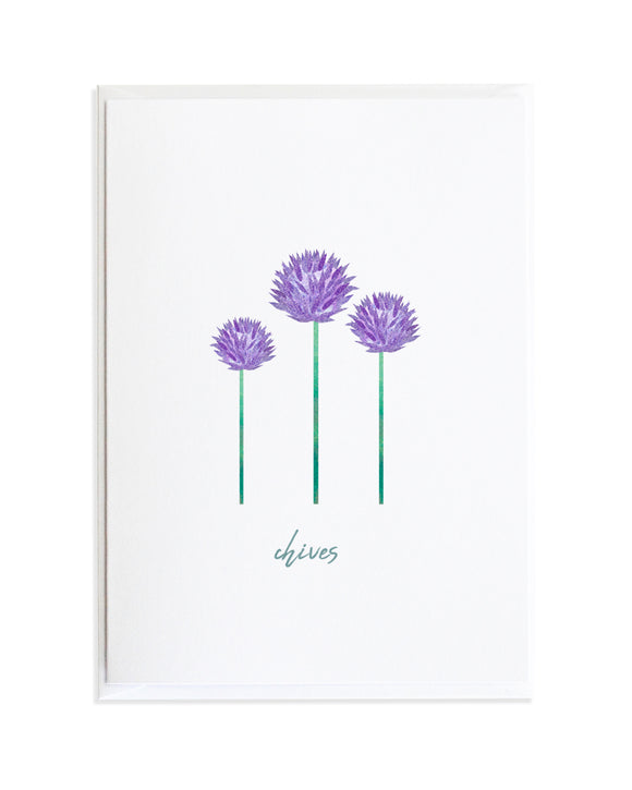 Chives Greeting Card