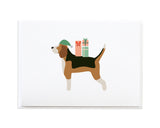 Christmas Dogs with Gifts Holiday Cards