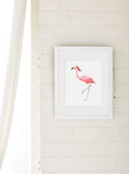 Flamingo Holiday Print