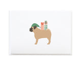Christmas Dogs with Gifts Holiday Cards