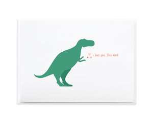 T-Rex I Love You Card