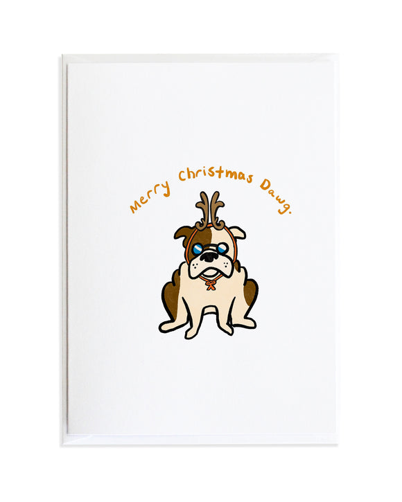 Merry Christmas Dawg Holiday Card
