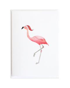 Holiday Flamingo Card