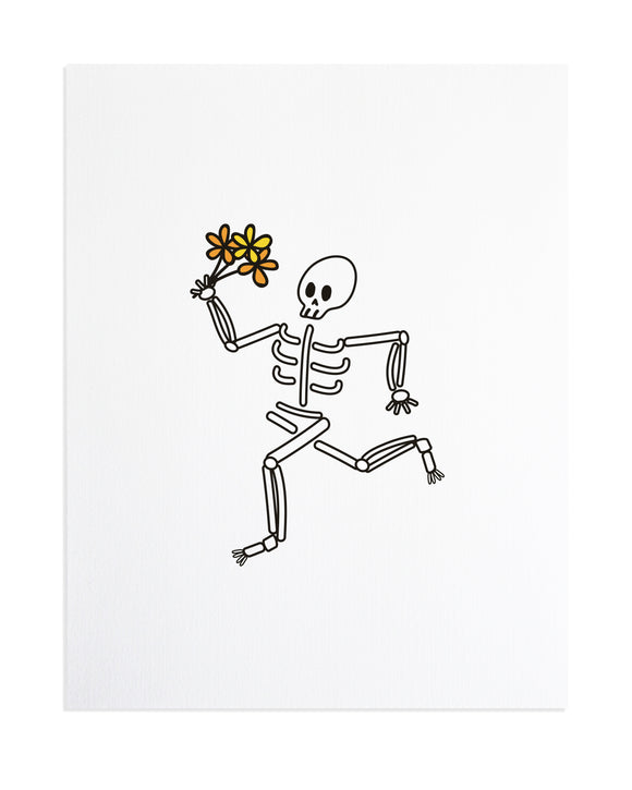 Halloween Skeleton Print