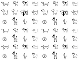 Kids Leggings - Doodle Dogs